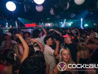 A professional photo of guests enjoying themselves at Cocktails Nightclub from our gallery.