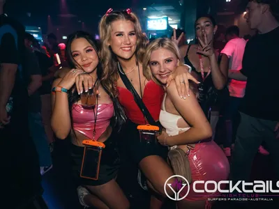 A professional photo of guests enjoying themselves at Cocktails Nightclub from our gallery.