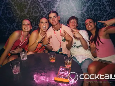 A professional photo of guests enjoying themselves at Cocktails Nightclub from our gallery.