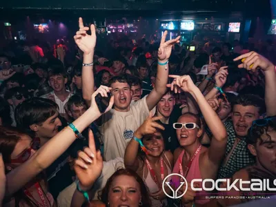 A professional photo of guests enjoying themselves at Cocktails Nightclub from our gallery.