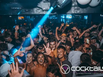 A professional photo of guests enjoying themselves at Cocktails Nightclub from our gallery.