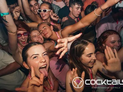 A professional photo of guests enjoying themselves at Cocktails Nightclub from our gallery.