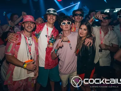 A professional photo of guests enjoying themselves at Cocktails Nightclub from our gallery.