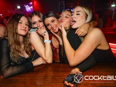 A professional photo of guests enjoying themselves at Cocktails Nightclub from our gallery.