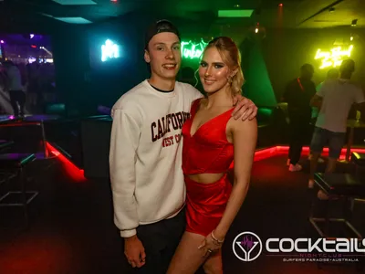 A professional photo of guests enjoying themselves at Cocktails Nightclub from our gallery.