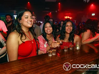 A professional photo of guests enjoying themselves at Cocktails Nightclub from our gallery.