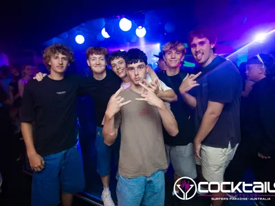 A professional photo of guests enjoying themselves at Cocktails Nightclub from our gallery.