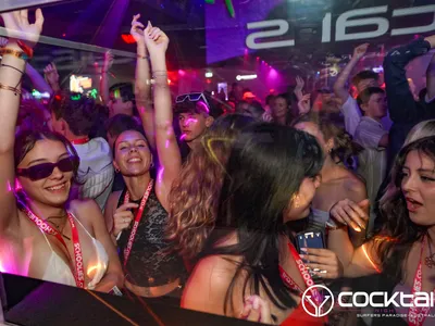 A professional photo of guests enjoying themselves at Cocktails Nightclub from our gallery.