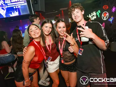 A professional photo of guests enjoying themselves at Cocktails Nightclub from our gallery.