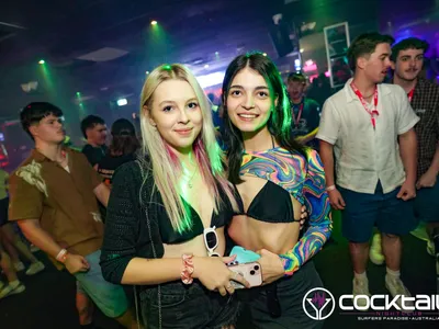 A professional photo of guests enjoying themselves at Cocktails Nightclub from our gallery.