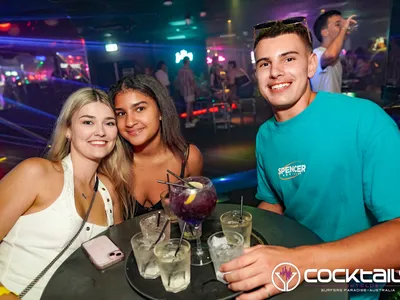 A professional photo of guests enjoying themselves at Cocktails Nightclub from our gallery.