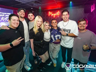 A professional photo of guests enjoying themselves at Cocktails Nightclub from our gallery.