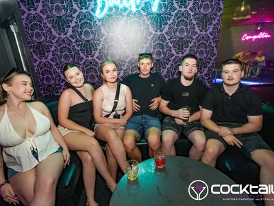 A professional photo of guests enjoying themselves at Cocktails Nightclub from our gallery.