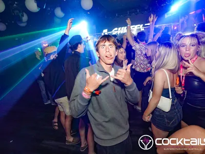 A professional photo of guests enjoying themselves at Cocktails Nightclub from our gallery.