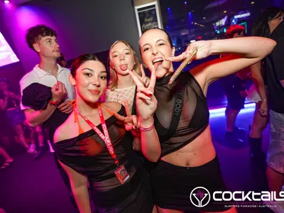 A professional photo of guests enjoying themselves at Cocktails Nightclub from our gallery.