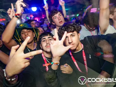 A professional photo of guests enjoying themselves at Cocktails Nightclub from our gallery.