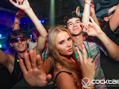 A professional photo of guests enjoying themselves at Cocktails Nightclub from our gallery.