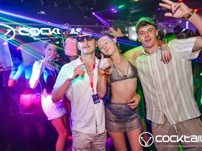 A professional photo of guests enjoying themselves at Cocktails Nightclub from our gallery.