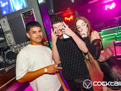 A professional photo of guests enjoying themselves at Cocktails Nightclub from our gallery.