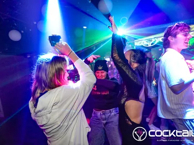 A professional photo of guests enjoying themselves at Cocktails Nightclub from our gallery.