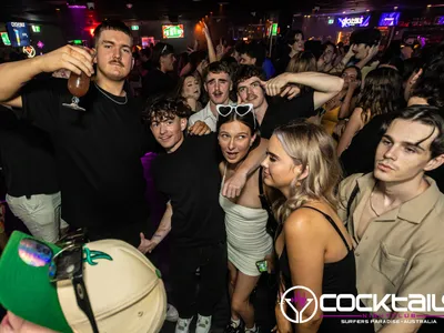 A professional photo of guests enjoying themselves at Cocktails Nightclub from our gallery.