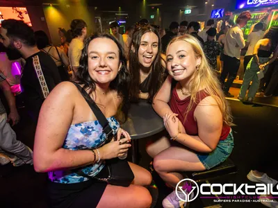 A professional photo of guests enjoying themselves at Cocktails Nightclub from our gallery.