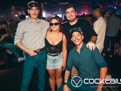 A professional photo of guests enjoying themselves at Cocktails Nightclub from our gallery.