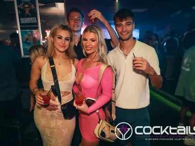 A professional photo of guests enjoying themselves at Cocktails Nightclub from our gallery.