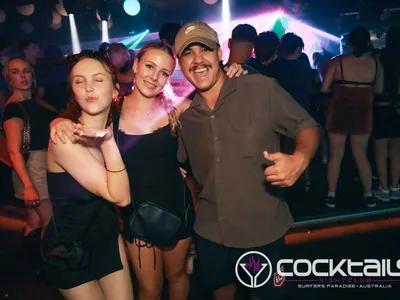 A professional photo of guests enjoying themselves at Cocktails Nightclub from our gallery.