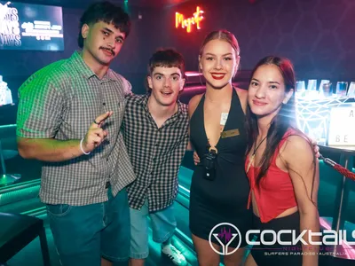 A professional photo of guests enjoying themselves at Cocktails Nightclub from our gallery.