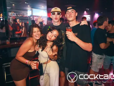 A professional photo of guests enjoying themselves at Cocktails Nightclub from our gallery.