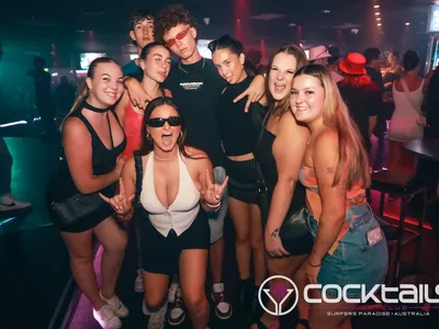 A professional photo of guests enjoying themselves at Cocktails Nightclub from our gallery.