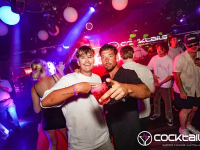 A professional photo of guests enjoying themselves at Cocktails Nightclub from our gallery.