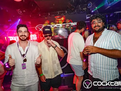 A professional photo of guests enjoying themselves at Cocktails Nightclub from our gallery.