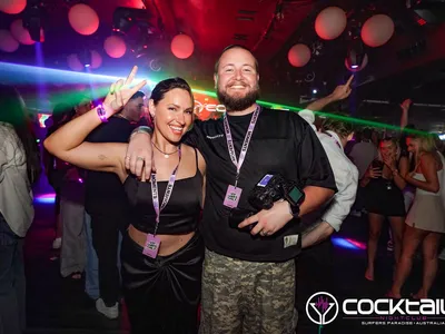 A professional photo of guests enjoying themselves at Cocktails Nightclub from our gallery.