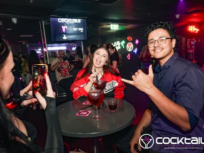 A professional photo of guests enjoying themselves at Cocktails Nightclub from our gallery.