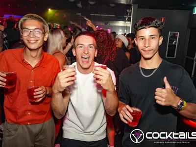 A professional photo of guests enjoying themselves at Cocktails Nightclub from our gallery.