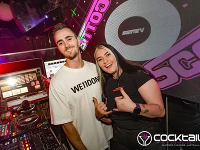 A professional photo of guests enjoying themselves at Cocktails Nightclub from our gallery.