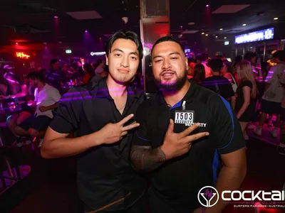 A professional photo of guests enjoying themselves at Cocktails Nightclub from our gallery.