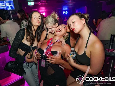 A professional photo of guests enjoying themselves at Cocktails Nightclub from our gallery.