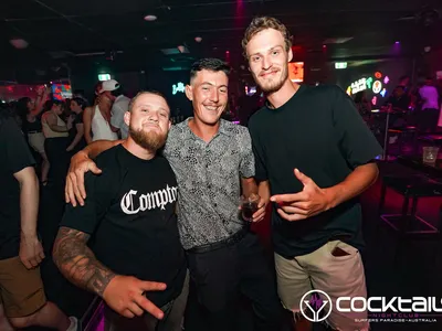 A professional photo of guests enjoying themselves at Cocktails Nightclub from our gallery.