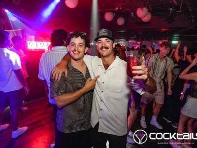 A professional photo of guests enjoying themselves at Cocktails Nightclub from our gallery.