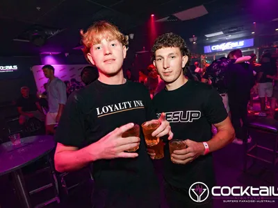 A professional photo of guests enjoying themselves at Cocktails Nightclub from our gallery.