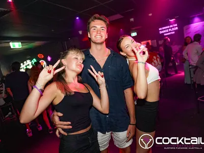 A professional photo of guests enjoying themselves at Cocktails Nightclub from our gallery.