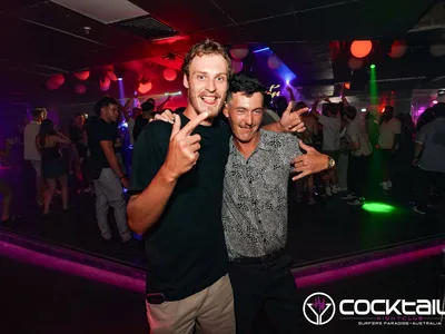 A professional photo of guests enjoying themselves at Cocktails Nightclub from our gallery.