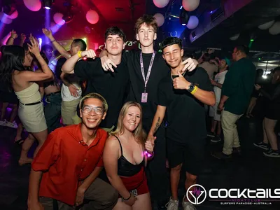 A professional photo of guests enjoying themselves at Cocktails Nightclub from our gallery.