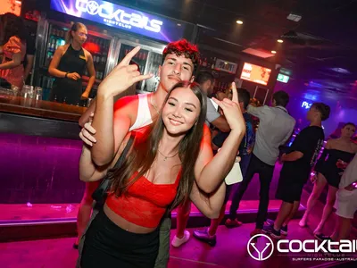 A professional photo of guests enjoying themselves at Cocktails Nightclub from our gallery.