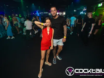 A professional photo of guests enjoying themselves at Cocktails Nightclub from our gallery.