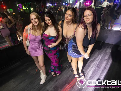 A professional photo of guests enjoying themselves at Cocktails Nightclub from our gallery.