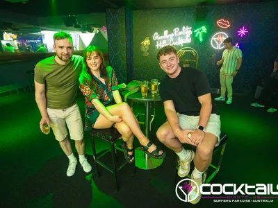 A professional photo of guests enjoying themselves at Cocktails Nightclub from our gallery.